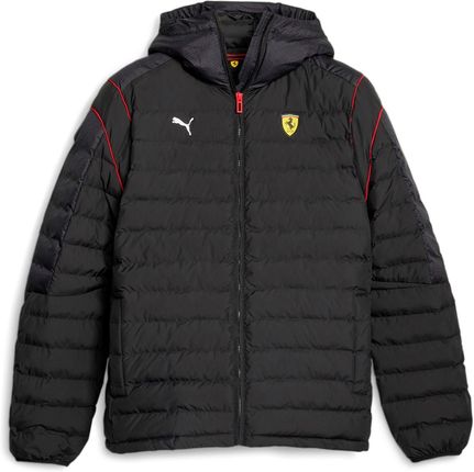 Kurtka z kapturem męska Puma FERRARI RACE MT7 ECOLITE PADDED czarne 62093401