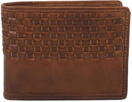 Stylowy portfel męski skórzany - Brązowy