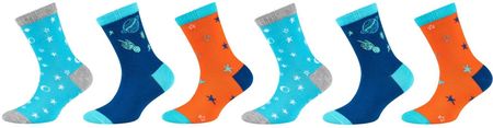 Skarpety dziecięce Skechers 6PPK Boys Casual Patterned Socks SK41081000-5803 Rozmiar: 35-38