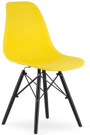 Krzesło OSAKA żółte / nogi czarne x 2