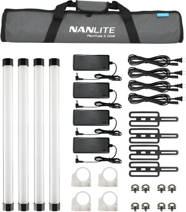 Nanlite PavoTube II 15XR Tube Light 4 Kit | 4 Lampy tubowe, miecze świetlne, RGBWW, 0.6 m, 35W, DMX, 2700K-12000K