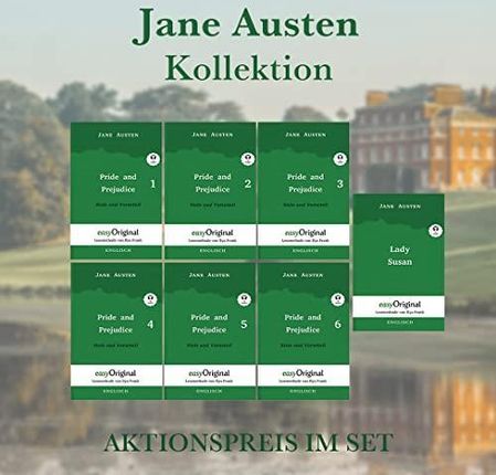 Jane Austen Kollektion Hardcover (Bücher + 7 MP3 Audio-CDs) - Lesemethode von Ilya Frank - Zweisprachige Ausgabe Englisch-Deutsch