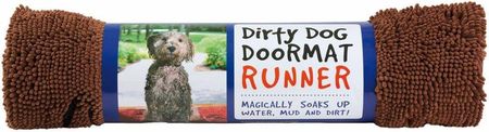 Dirty Dog Runner Mata Absorbująca Brud i Wodę Brązowa 152x76cm
