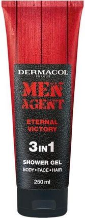 Dermacol Men Agent Eternal Victory Żel Pod Prysznic Do Twarzy Ciała I Włosów Dla Mężczyzn 250ml