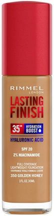 Rimmel Lasting Finish 35H Hydration Boost Podkład Nawilżający Spf 20 Odcień 350 Golden Honey 30ml