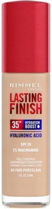 Rimmel Lasting Finish 35H Hydration Boost Podkład Nawilżający Spf 20 Odcień 050 Fair Porcelain 30ml