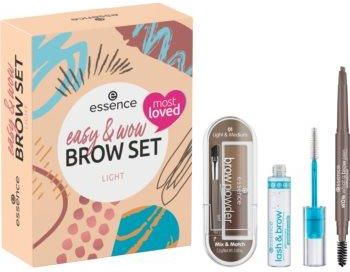 Essence Easy & Wow Make Beauty Fun Zestaw Upominkowy Do Brwi Odcień Light