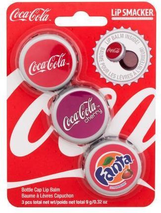 Lip Smacker Coca Cola Balsam Do Ust 3 Szt. Zapachy Original Cherry & Fanta 9g