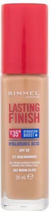 Rimmel Lasting Finish 35H Hydration Boost Podkład Nawilżający Spf 20 Odcień 302 Warm Olive 30ml