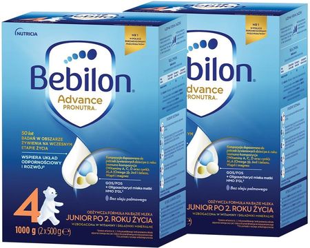 Bebilon 4 Advance Pronutra Junior formuła na bazie mleka po 2. roku życia 2x1000g