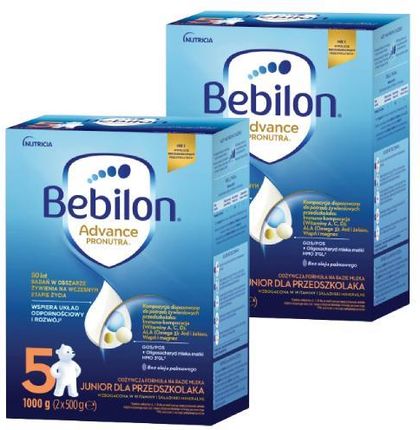 Bebilon Advance 5 Mleko modyfikowane dla przedszkolaka 2x1000 g
