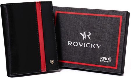 Portfel skórzany Rovicky N4-RVTP-2978 Blac czarny