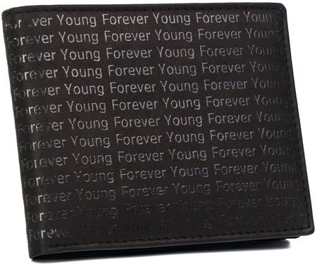 Portfel skórzany Forever Young 701-SPG BLACK czarny