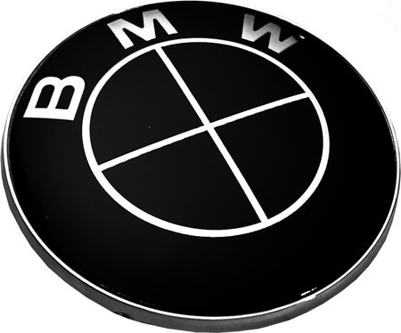 Czarny Emblemat Logo Bmw Na Maskę 82 MM