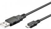 Wentronic USB MICRO-B 030 0.30m USB-Verbindungskabel A- Stecker > micro B- Ste (95735)