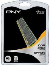 Pamięć RAM PNY DDR 1GB 400MHz PC-3200 Dimm (DIMM101GBN/3200-SB) - zdjęcie 1