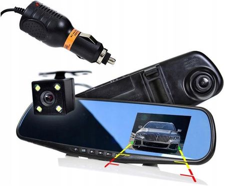 Wideorejestrator samochodowy z kamera do cofania