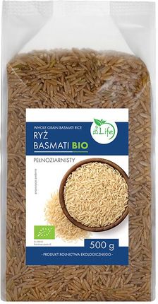 Biolife Ryż Pełnoziarnisty Basmati Bio 500g