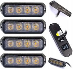 Zdjęcie Kamar Lampy Ostrzegawcze 6 Led Stroboskop Pomoc X4 - Kock