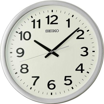 Zegar ścienny SEIKO QXA799S srebrny, luminescencyjna tarcza
