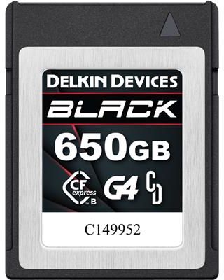 Delkin CFexpress BLACK R1800/W1560 (G4) 650GB