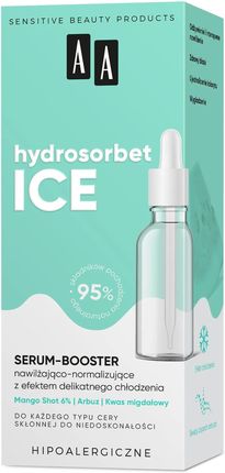 Aa Hydrosorbet Ice Serum Booster Nawilżająco-Normalizujące Z Efektem Delikatnego Chłodzenia 30 ml