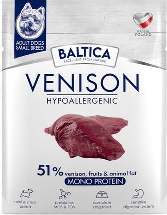 Baltica Venison Hypoallergenic Adult S 50G