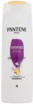 Pantene Superfood Full & Strong Shampoo Szampon Do Włosów 360 ml