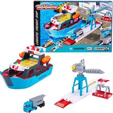 Majorette Zestaw Pojazdów Logistic Maersk Creatix 212050039