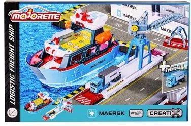 Majorette Zestaw Pojazdów Logistic Maersk Creatix 212050039