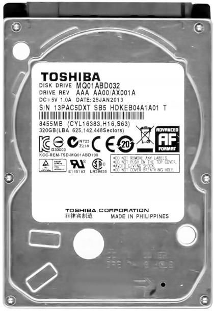 Dysk twardy Toshiba 320GB 2,5cala (MQ01ABD032) - Opinie i ceny na Ceneo.pl