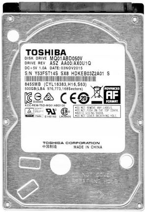 Toshiba 500GB MQ01ABD050