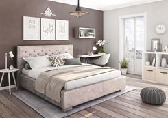 Forte Łóżko Tapicerowane Lanciano 180X200 Z Pojemnikiem Touch Me 01 Kremowe | Extra Rabat Nawet Na Przecenione!