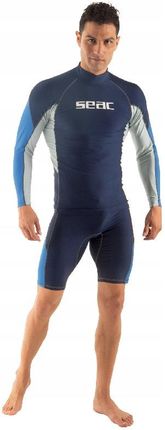 Seac Koszulka Uv Rashguard Raa Long Evo Męska Xl Odcienie Niebieskiego - zdjęcie 4