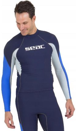 Seac Koszulka Uv Rashguard Raa Long Evo Męska Xl Odcienie Niebieskiego - zdjęcie 3