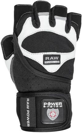 Power System Rękawiczki Treningowe Raw Power-Biało Czarne-L