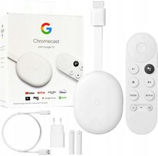 Odtwarzacz multimedialny Google Chromecast GA01919-IT HDR10+ Android TV Biały - zdjęcie 1