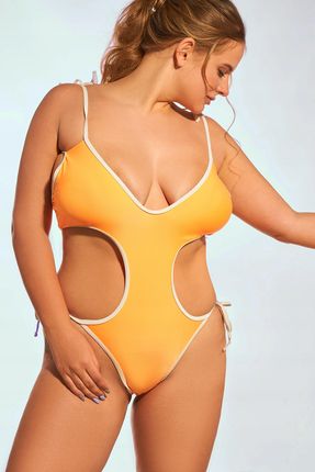 Strój kąpielowy Jednoczęściowy monokini wiązany