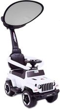 Super-Toys Jeździk Odpychacz Pojazd Na Akumulator Mega Car Sprzęgło Daszek/Tc219 Biały