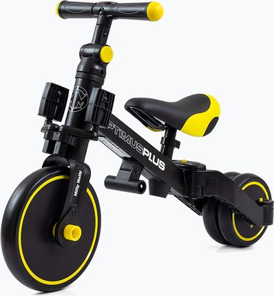 Milly Mally Rowerek Biegowy Trójkołowy 4W1 Optimus Plus Black - zdjęcie 4
