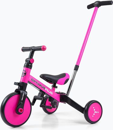 Milly Mally Rowerek Biegowy Trójkołowy 4W1 Optimus Plus Pink