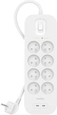 Zdjęcie Belkin Listwa Przeciwprzepięciowa Surgeplus 8Xfr 2Xusb-C 900J 2M - Tarczyn