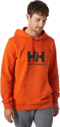 Męska bluza z kapturem Helly Hansen Logo Hoodie patrol orange