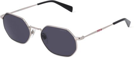 LEVIS LV 1030/S Męskie okulary przeciwsłoneczne Oprawka pełna Ośmiokątny Metal oprawy, srebrny