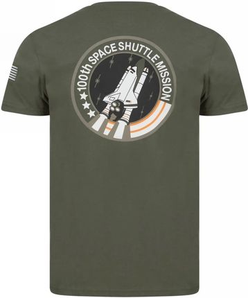 Koszulka Alpha Industries Space Shuttle T 176507 142 - Ciemnooliwkowa 
