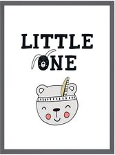 Zdjęcie Plakat Dziecięce Little One 50X70 Cm + Ramka Kamienna Szarość - Toszek