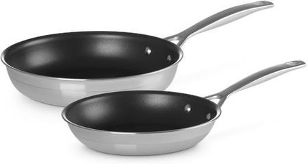 Le Creuset 3-ply Zestaw 2 szt. Patelni Stal Nierdzewna (20 i 24 cm)