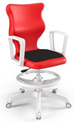 Entelo Krzesło szkolne Twist Soft WH czerwone rozmiar 6 (159-188 cm) WK+P
