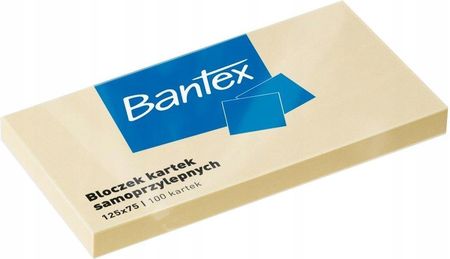 Bantex Bloczki Samoprzlepne 125X75 100K Żółte 400086388 B