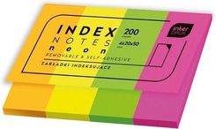 Zdjęcie Interdruk Zakładki Indeksujące Neon 20X50 200szt. - Dębica